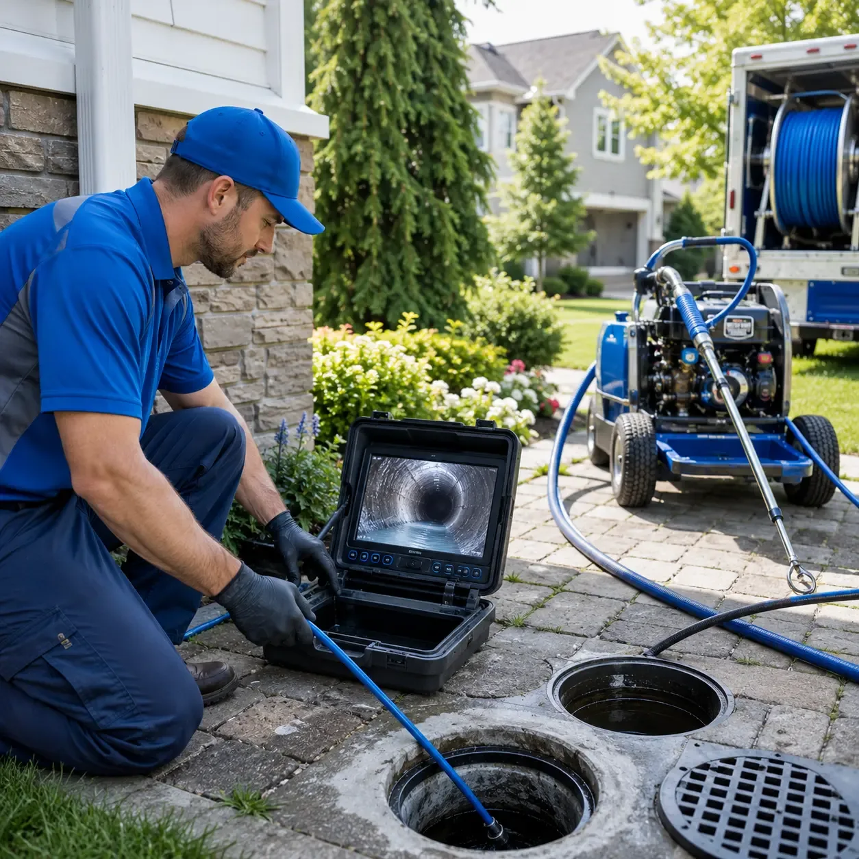 Outdoor drain cleaning professionals serving Jacksonville, IL